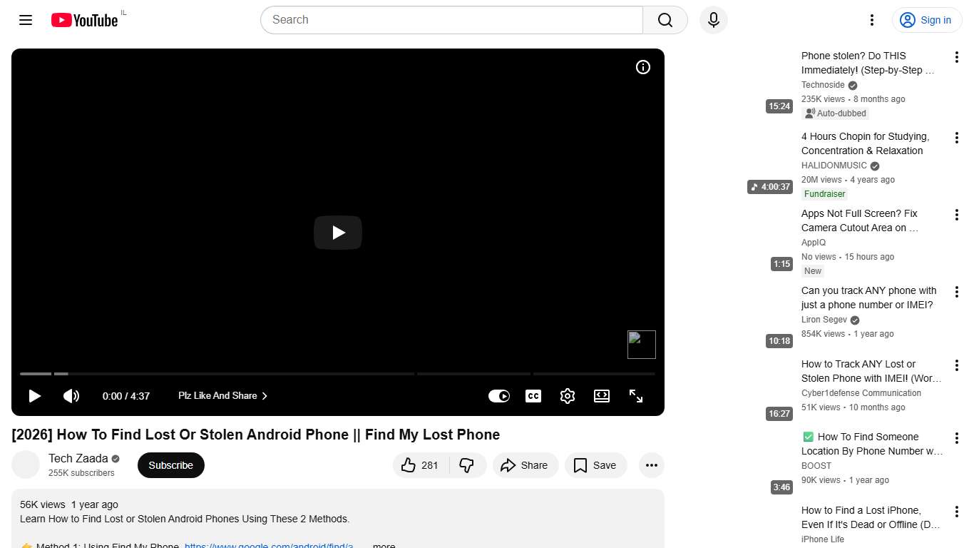 [2026] How To Find Lost Or Stolen Android Phone || Find My Lost Phone - YouTube